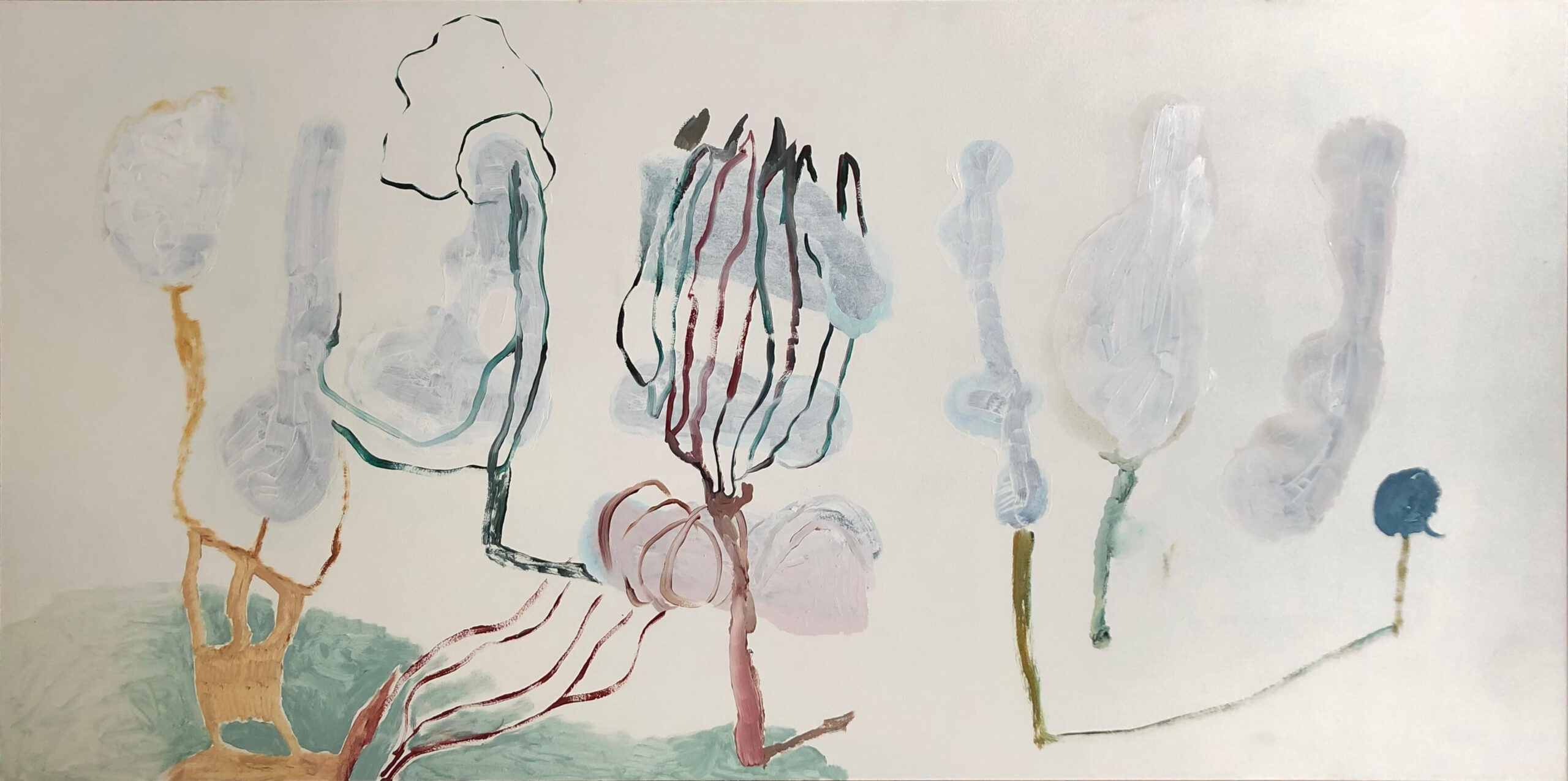 Olja på pannå 120x60 cm